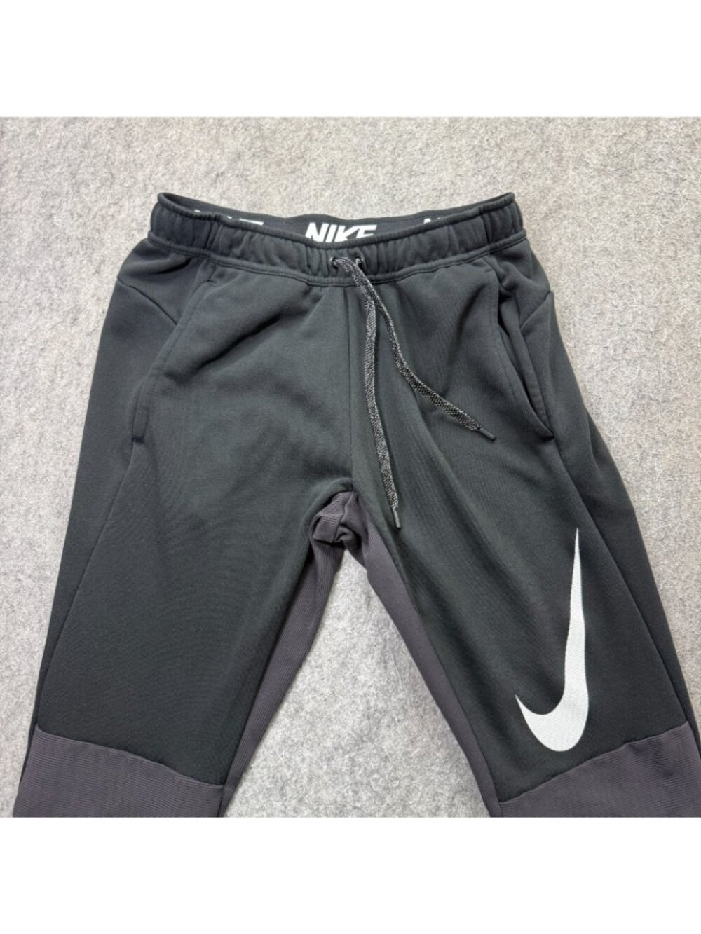 Nike DRI-FIT Dry Training Pants Men M Black Slim Taper GX Swoosh 30" 728345-010 - Picture 3 of 16